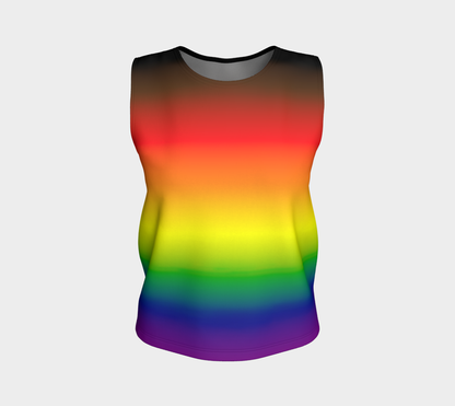 Philly Rainbow Gradient Loose Tank (Long)