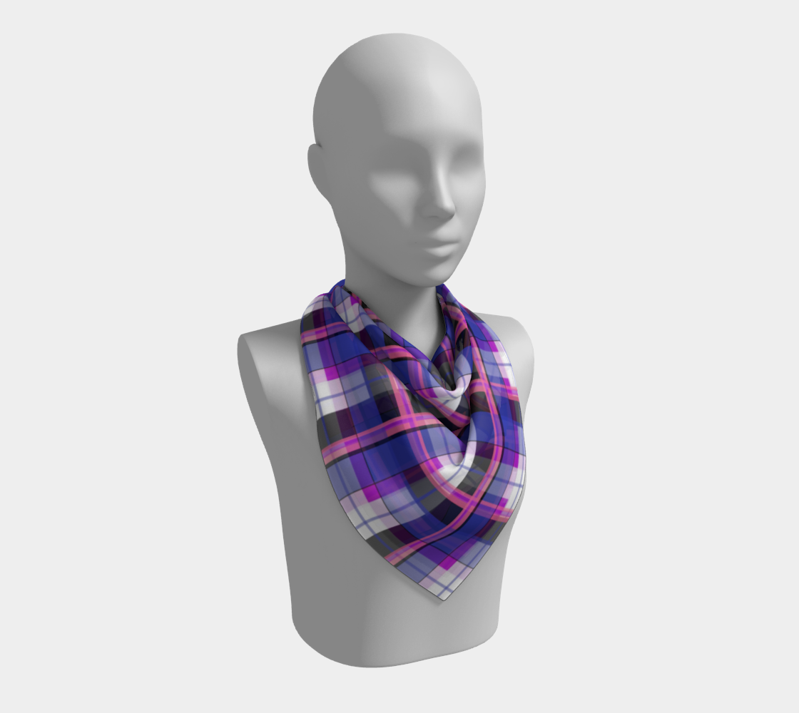 Genderfluid Plaid  Square Scarf