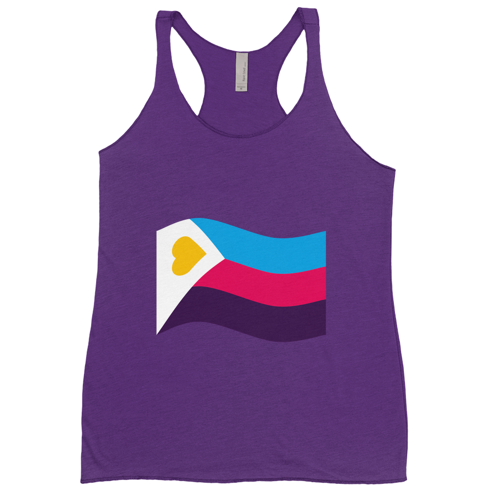 Polyamory Pride Flag Fitted Racerback Tank Tops | Choose Your Flag