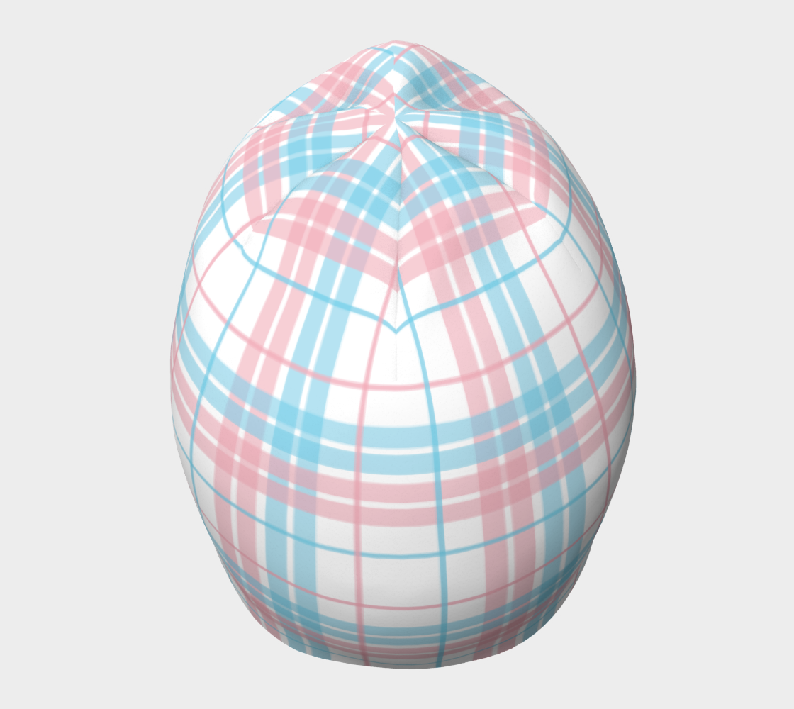 Transgender Plaid Beanie