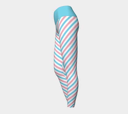 Transgender Striped Yoga Leggings