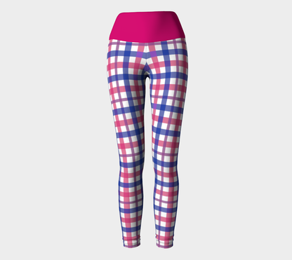 Bisexual Gingham Yoga Leggings