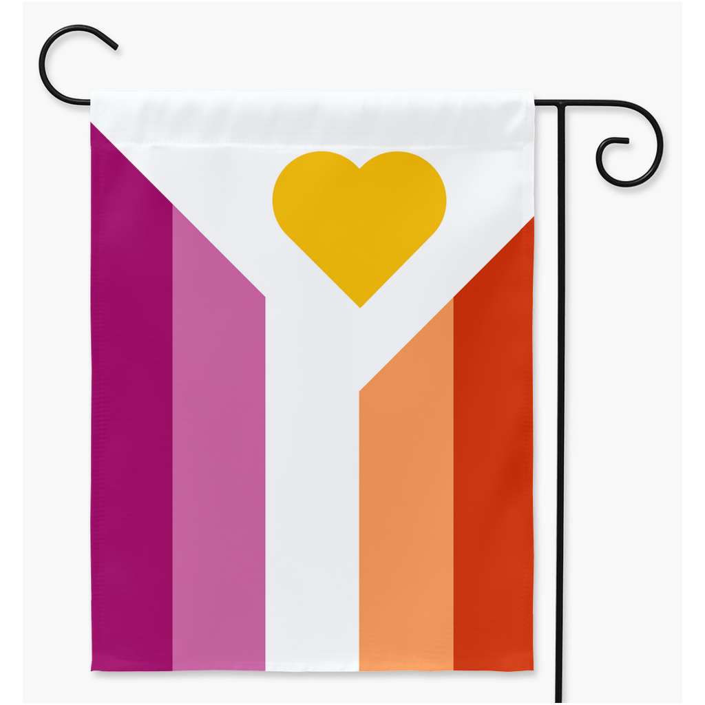 Polyamory Pride - V6 - Lesbian Yard and Garden Flags | Single Or Double-Sided | 2 Sizes
