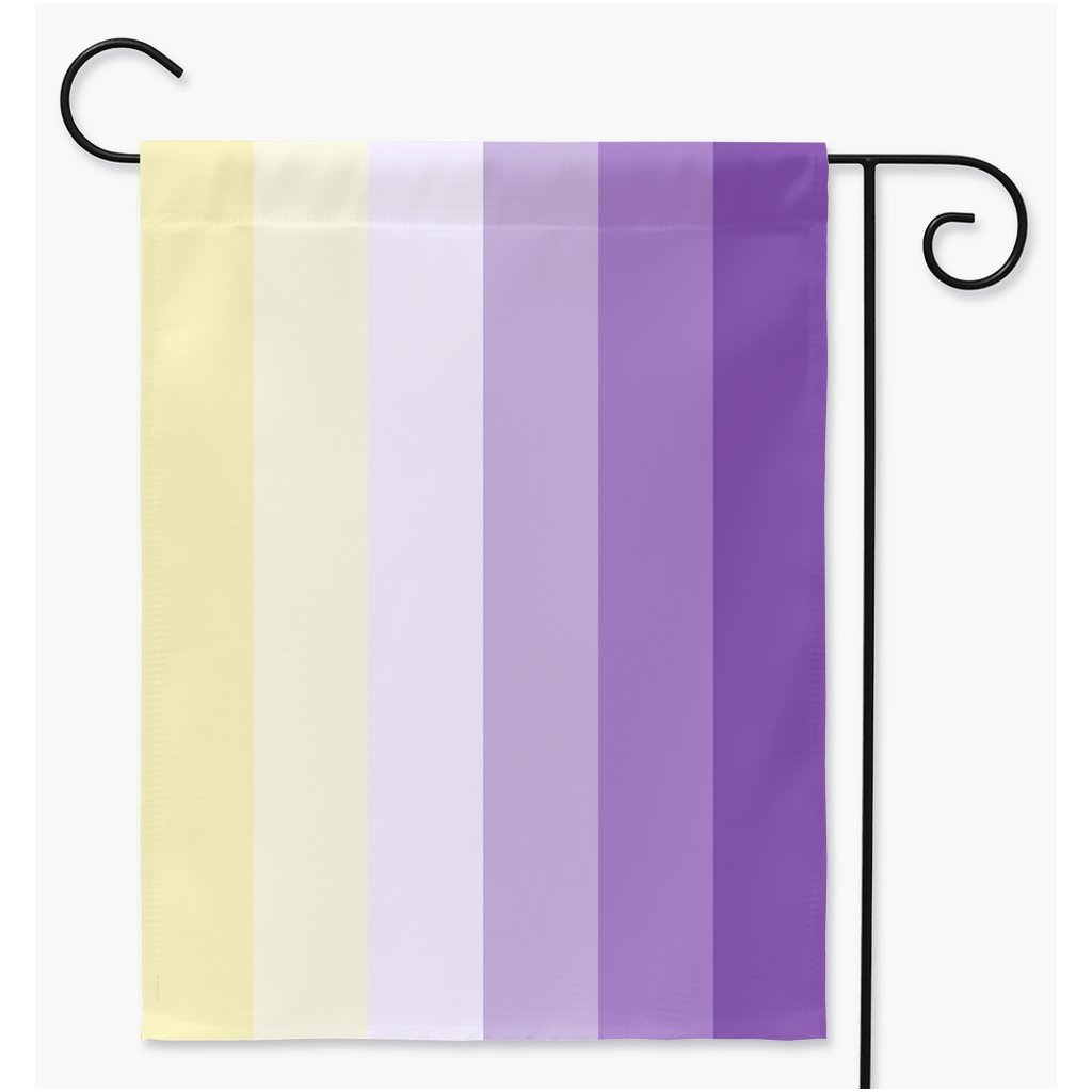 Drapeaux de cour et de jardin lunaires | Simple ou double face | 2 tailles | Orientations romantiques et sexuelles