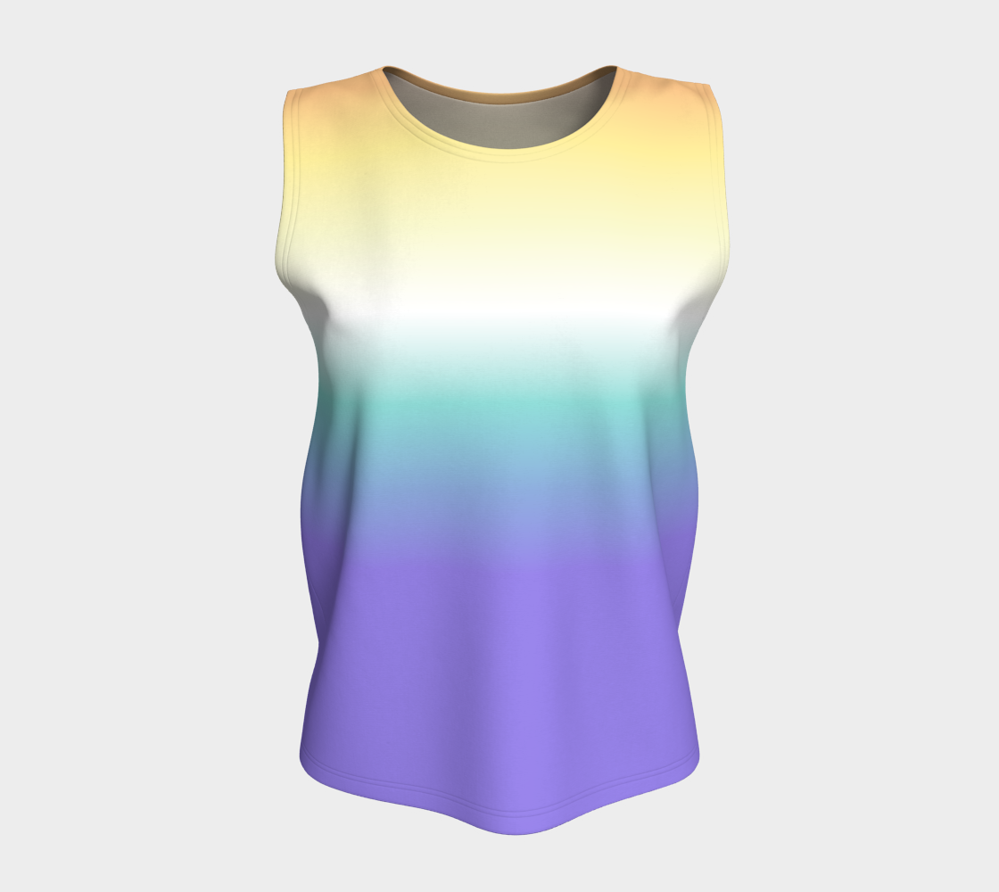 Genderfaun Gradient Loose Tank (Long)