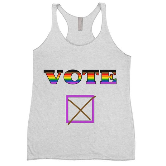 Votar Camisetas sin mangas con espalda cruzada | Elige tu combinación de colores