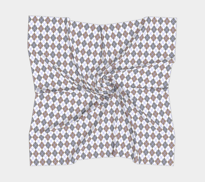 Gender Apathetic Argyle  Square Scarf