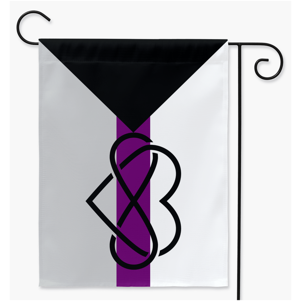 Polyamory - V3 - Demisexual Yard and Garden Flags | Single Or Double-Sided | 2 Sizes