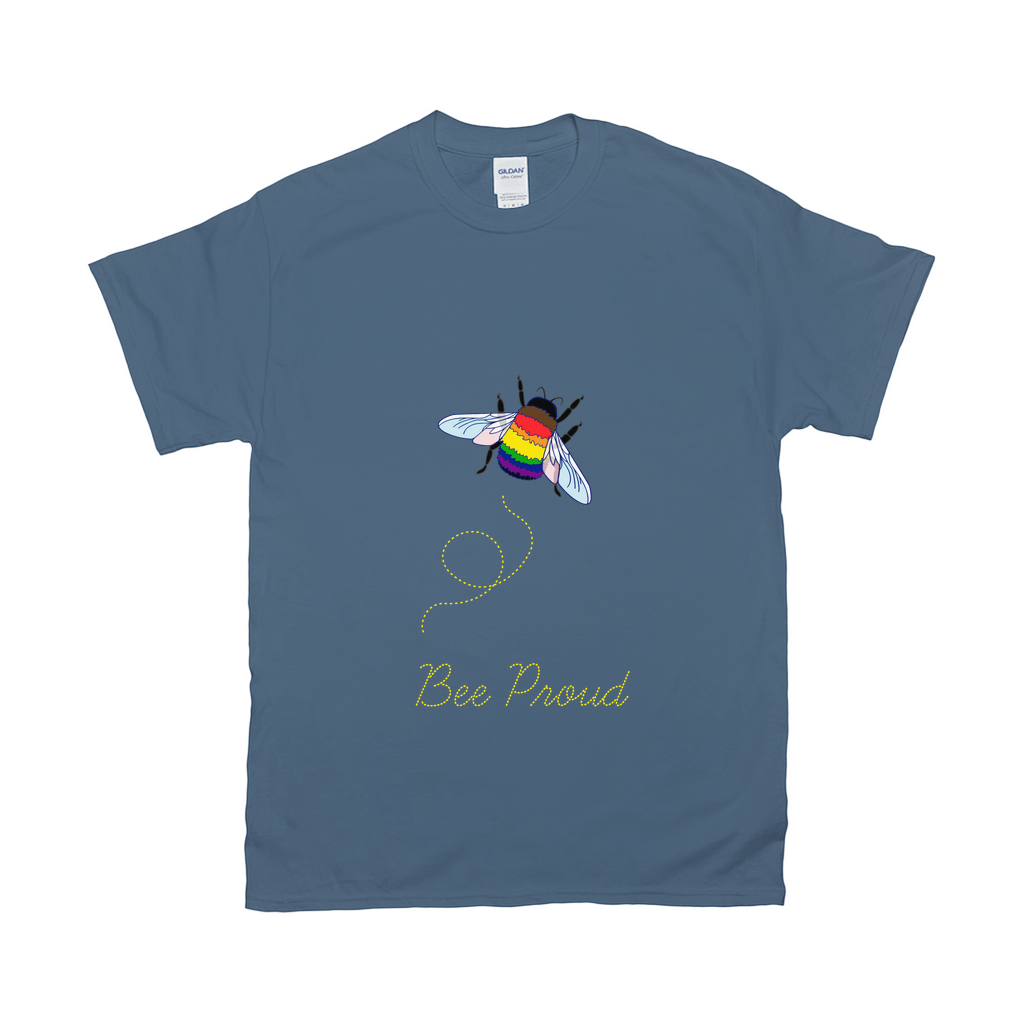 Bumblebee Pride Pun Unisex Tshirt - DARK | Choose Your Flag and Pun