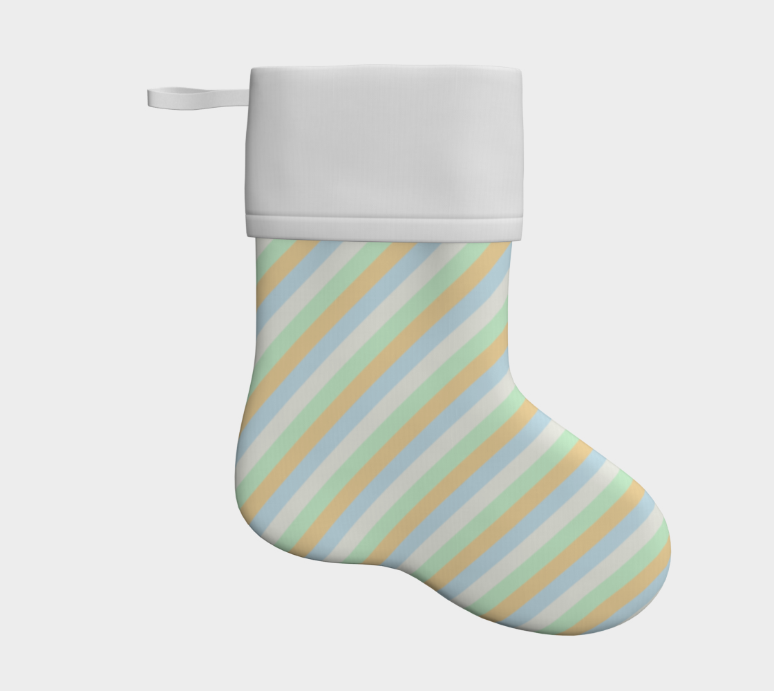 Unlabeled Orientation  Striped Holiday Stocking