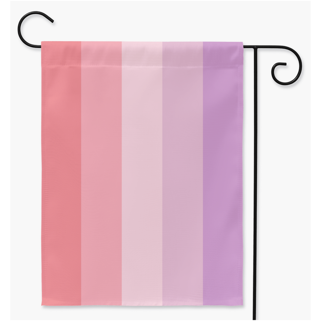 Drapeaux de cour et de jardin finromantiques | Simple ou double face | 2 tailles | Orientations romantiques et sexuelles