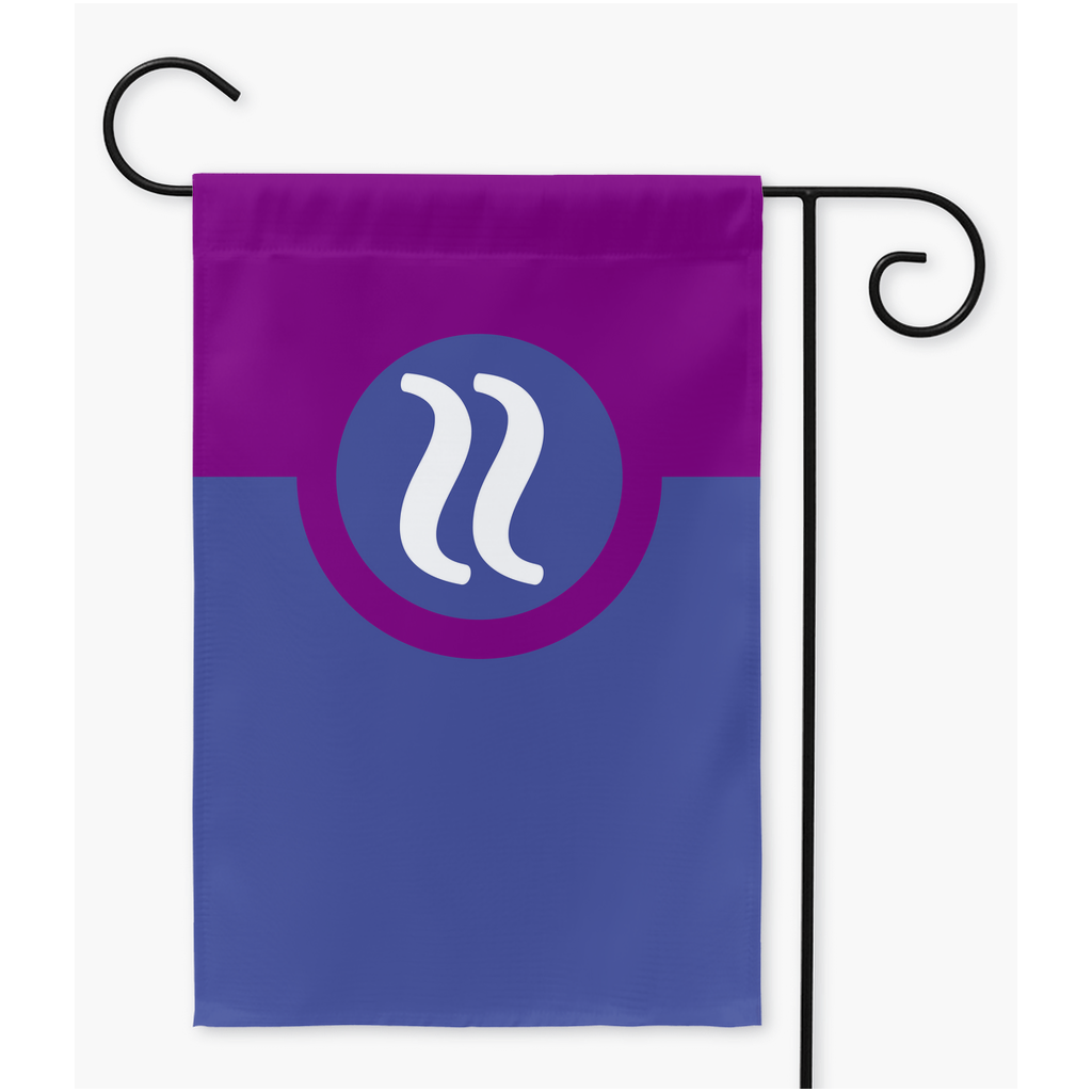 Sex-Ambivalent Yard and Garden Flag | Single Or Double-Sided | 2 Sizes | Aro Ace Spectrum