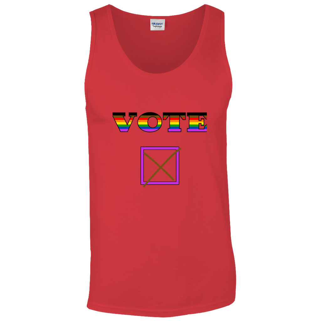 Votar camisetas sin mangas unisex | Elige tu combinación de colores | gildan