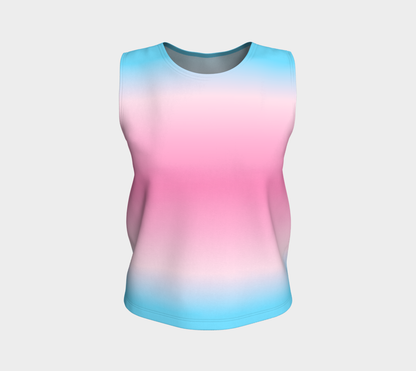 Transfeminine Gradient Loose Tank (Long)