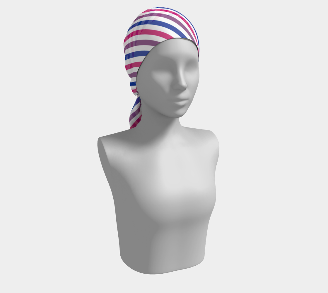 Bisexual Barber Striped Long Scarf