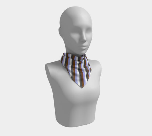 Gender Apathetic Striped  Square Scarf