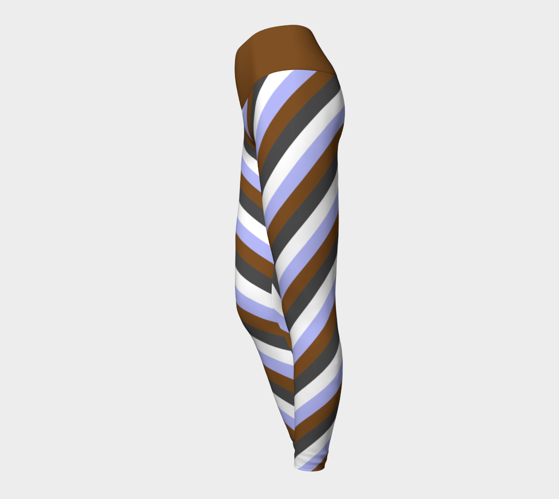 Gender Apathetic Striped Yoga Leggings