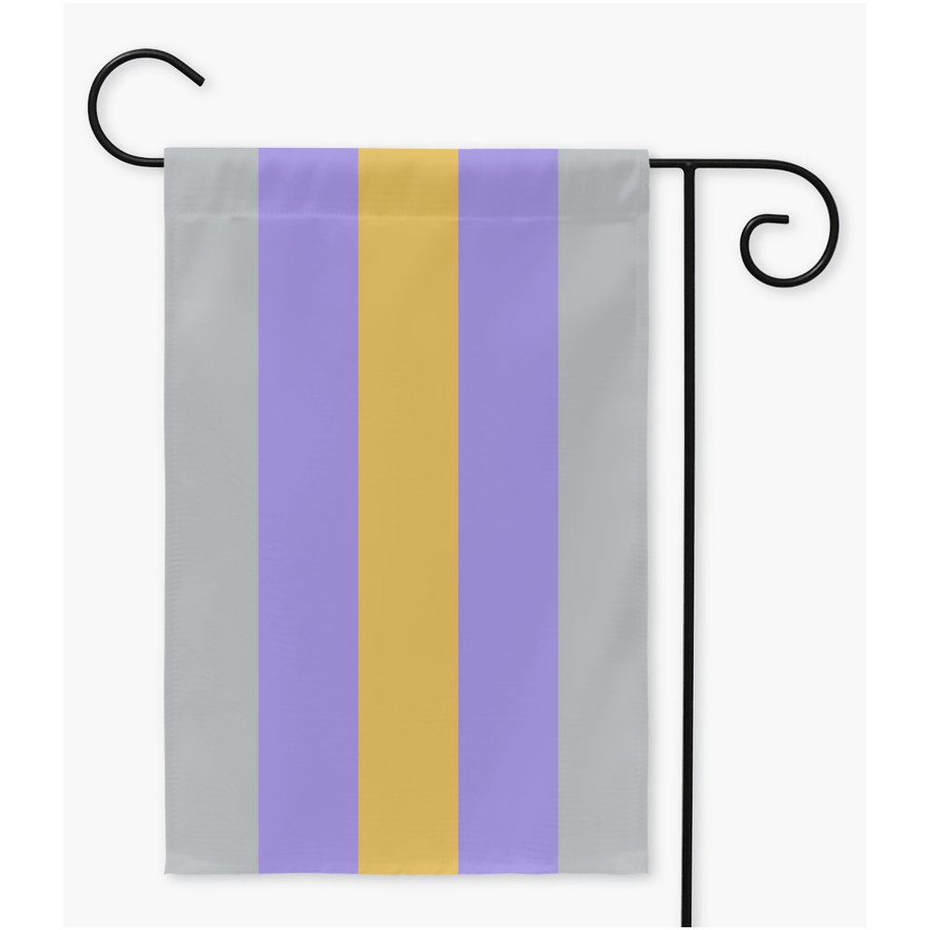 Proculromantic - V2 Pride Yard and Garden Flags  | Single Or Double-Sided | 2 Sizes | Aromantic and Asexual Spectrum