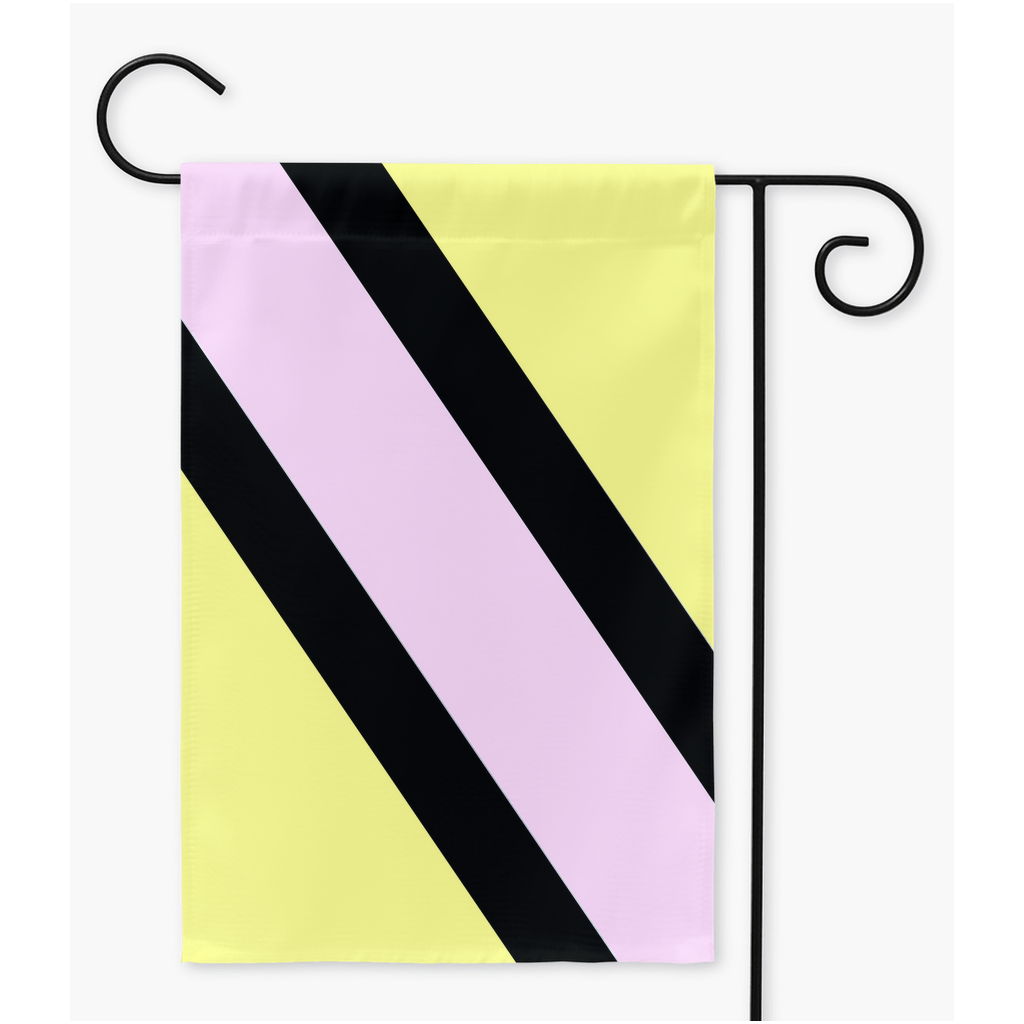 Banderas del Orgullo Oblifeminino | Una o dos caras | 2 tamaños | Identidad de género