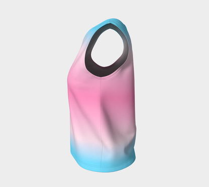 Transfeminine Gradient Loose Tank (Long)