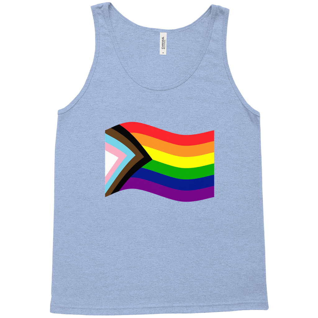 Rainbow Pride Flag Relaxed Fit Tank Tops | Choose Your Flag | Bella + Canvas