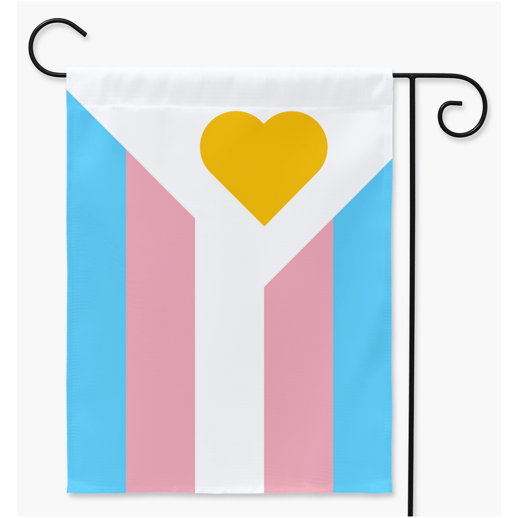Polyamory Pride - V6 - Transgender Yard and Garden Flags | Single Or Double-Sided | 2 Sizes