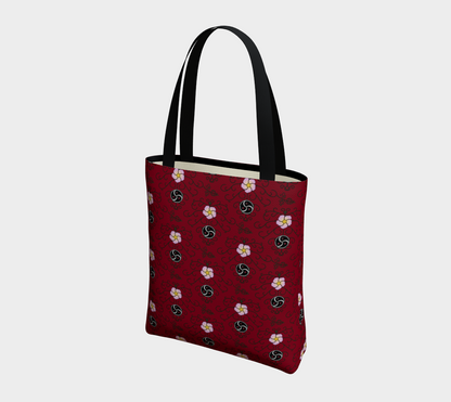 Wild Rose and Vine BDSM (Red) Tote Bag