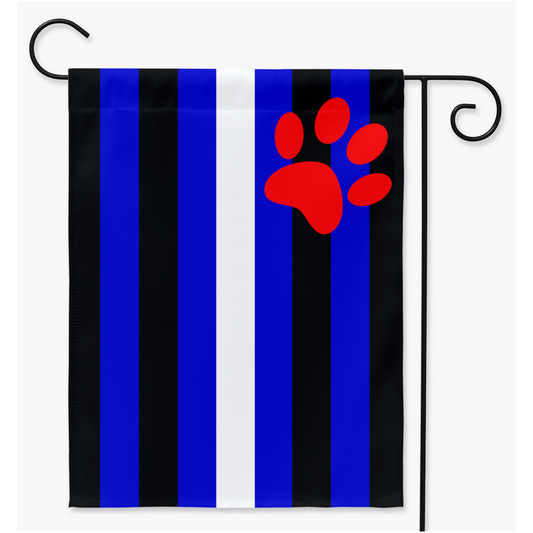 Puppy Play - V3 Yard and Garden Flags | Single Or Double-Sided | 2 Sizes | Kink and Fetish
