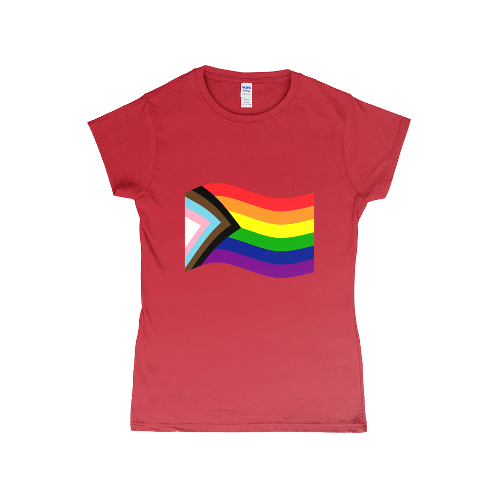 Rainbow Pride Flag Fitted Tshirt | Choose Your Flag | Gildan