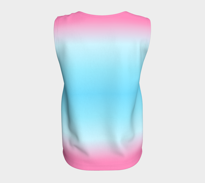 Transmasculine Gradient Loose Tank (Long)