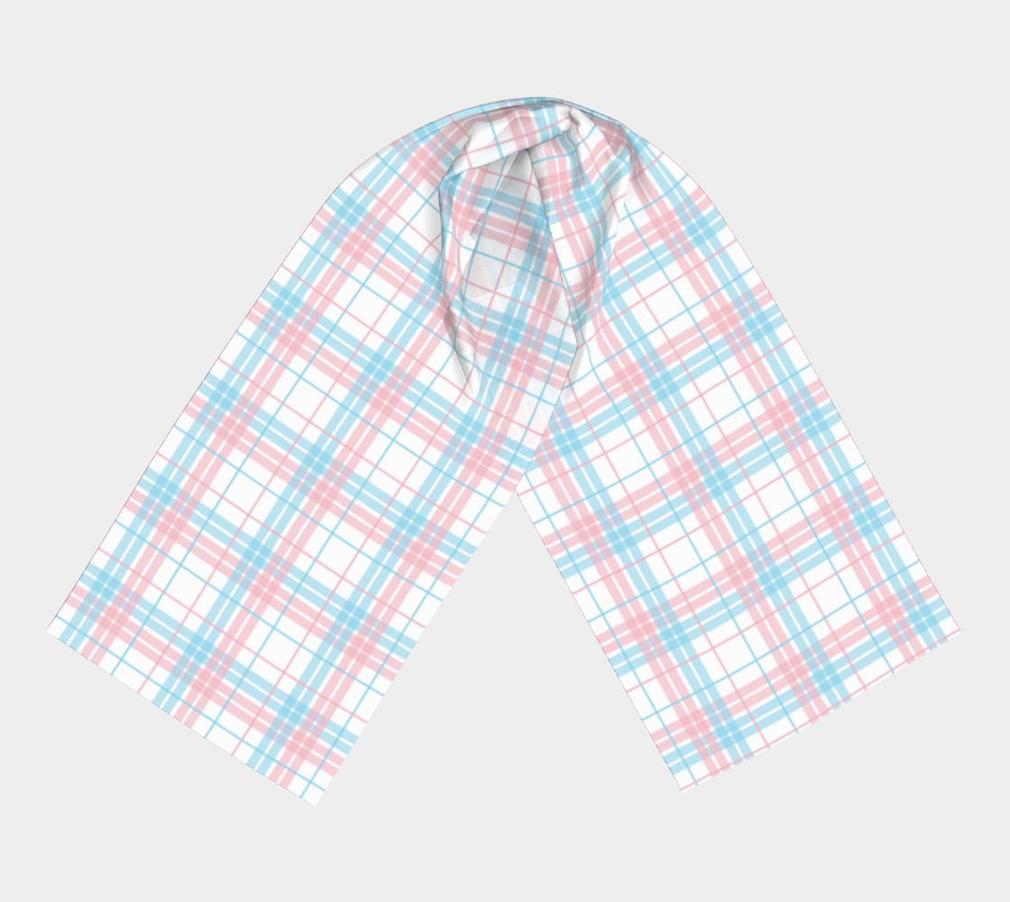 Transgender Plaid  Long Scarf