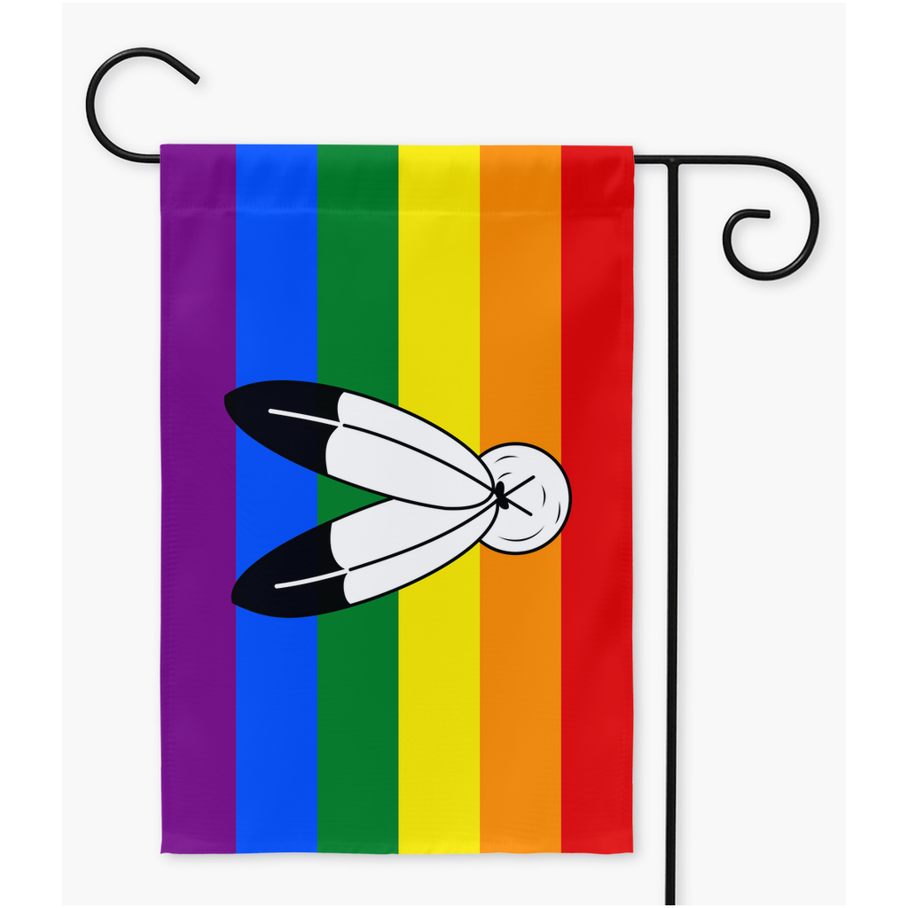 Two Spirit Yard and Garden Flags | Single Or Double-Sided | 2 Sizes | Romantic and Sexual Orientations