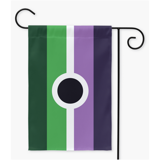 Banderas de jardín y patio Voidpunk | Una o dos caras | 2 tamaños | Género, Aroace, Discapacidad