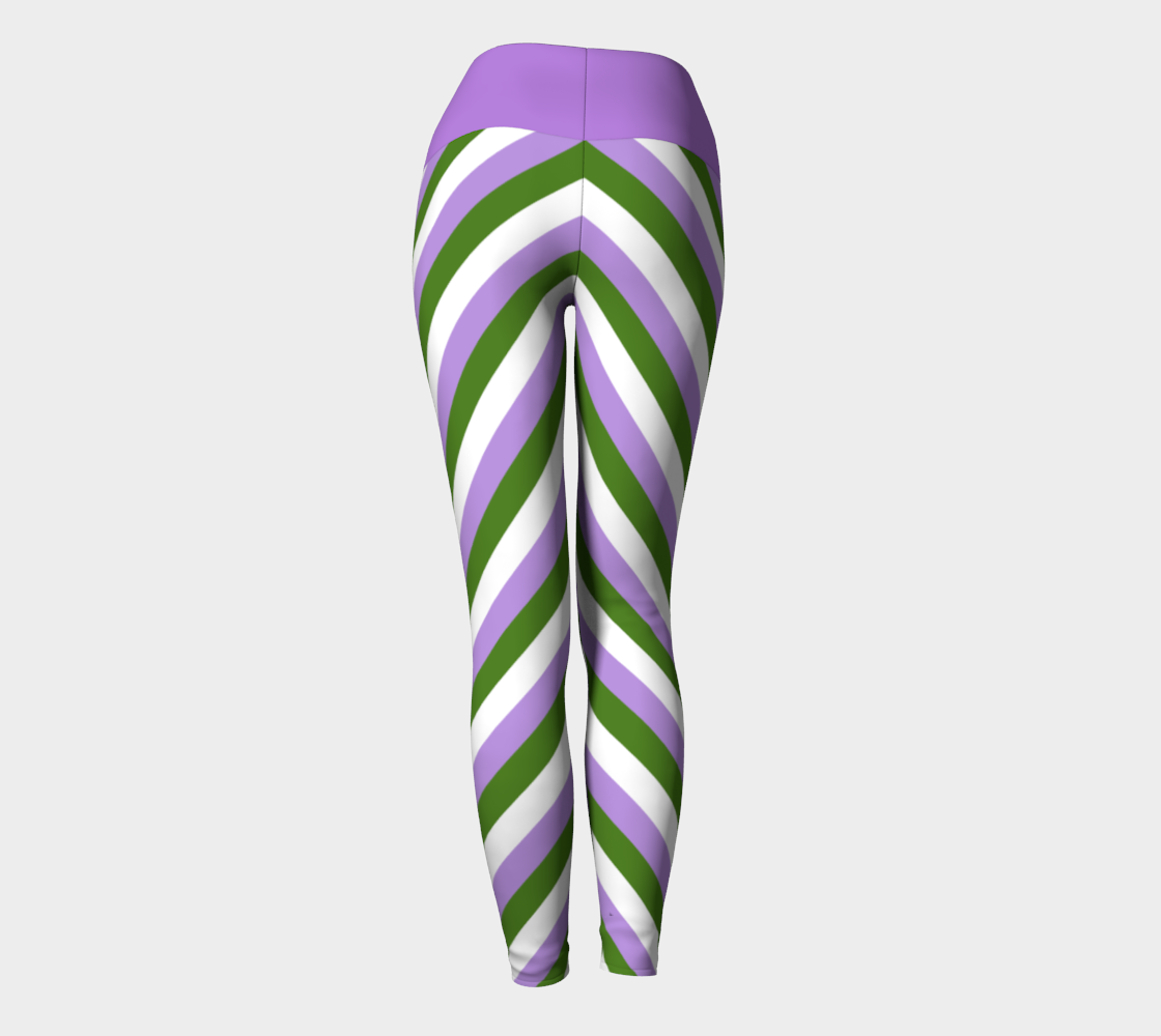 Genderqueer Striped Yoga Leggings