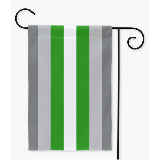 Banderas de jardín y patio del Orgullo Demineutrois | Una o dos caras | 2 tamaños | Identidad y expresión de género