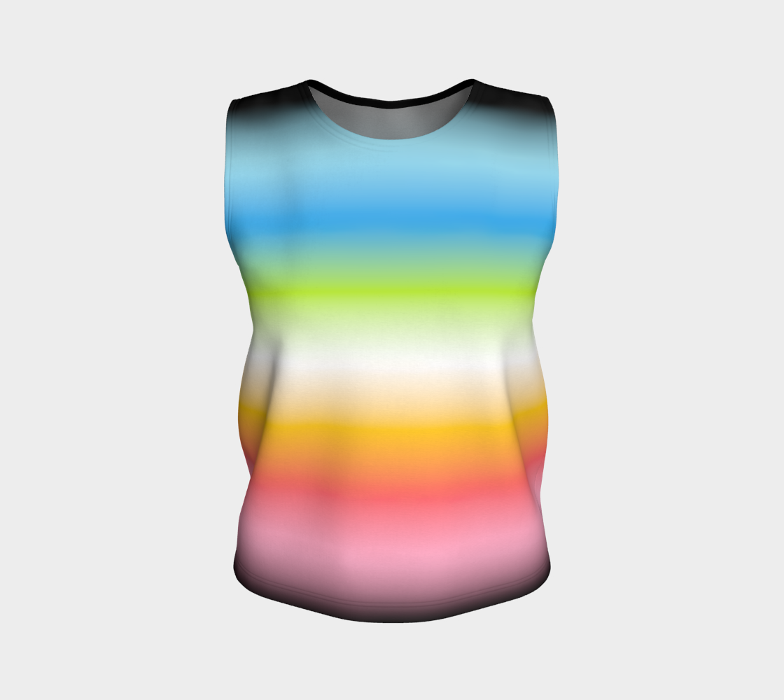 Queer Gradient Loose Tank (Long)