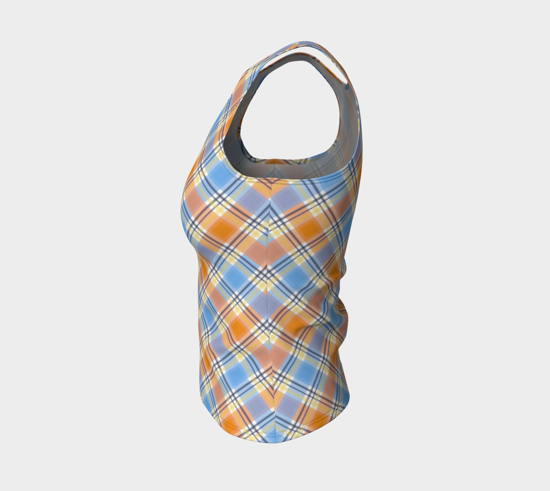 Pride Plaid/Argyle Fitted Tank | Longer Length | Choose Your Colourway