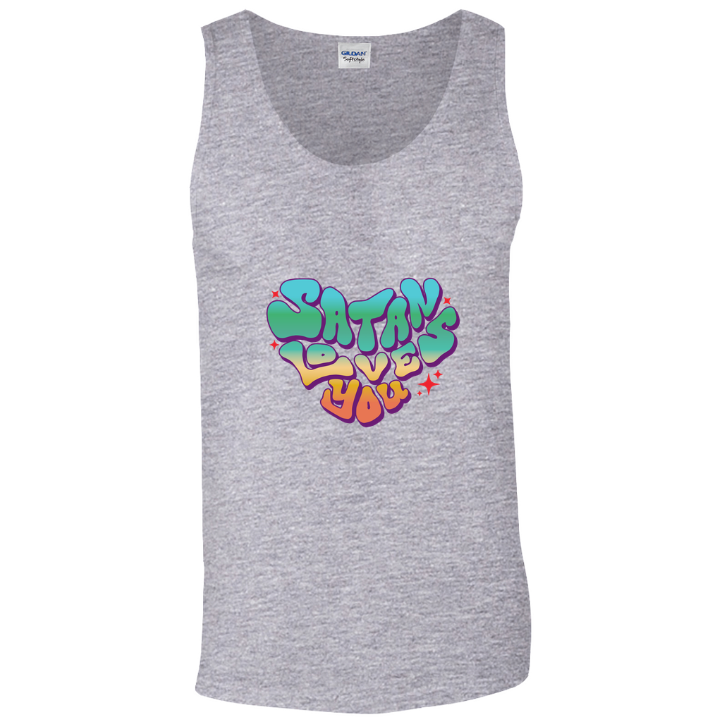 Satan Loves You Relaxed Fit Tank Top | Gildan