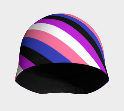 Genderfluid Striped Beanie