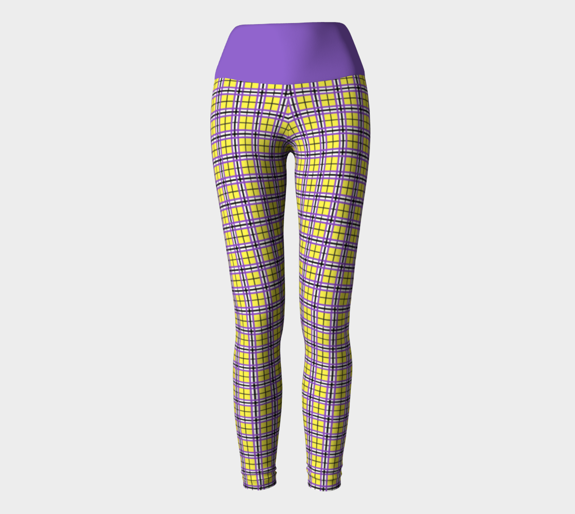 Nonbinary Yellow Enbyberry Yoga Leggings