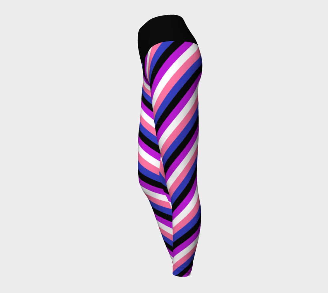 Genderfluid Striped Yoga Leggings