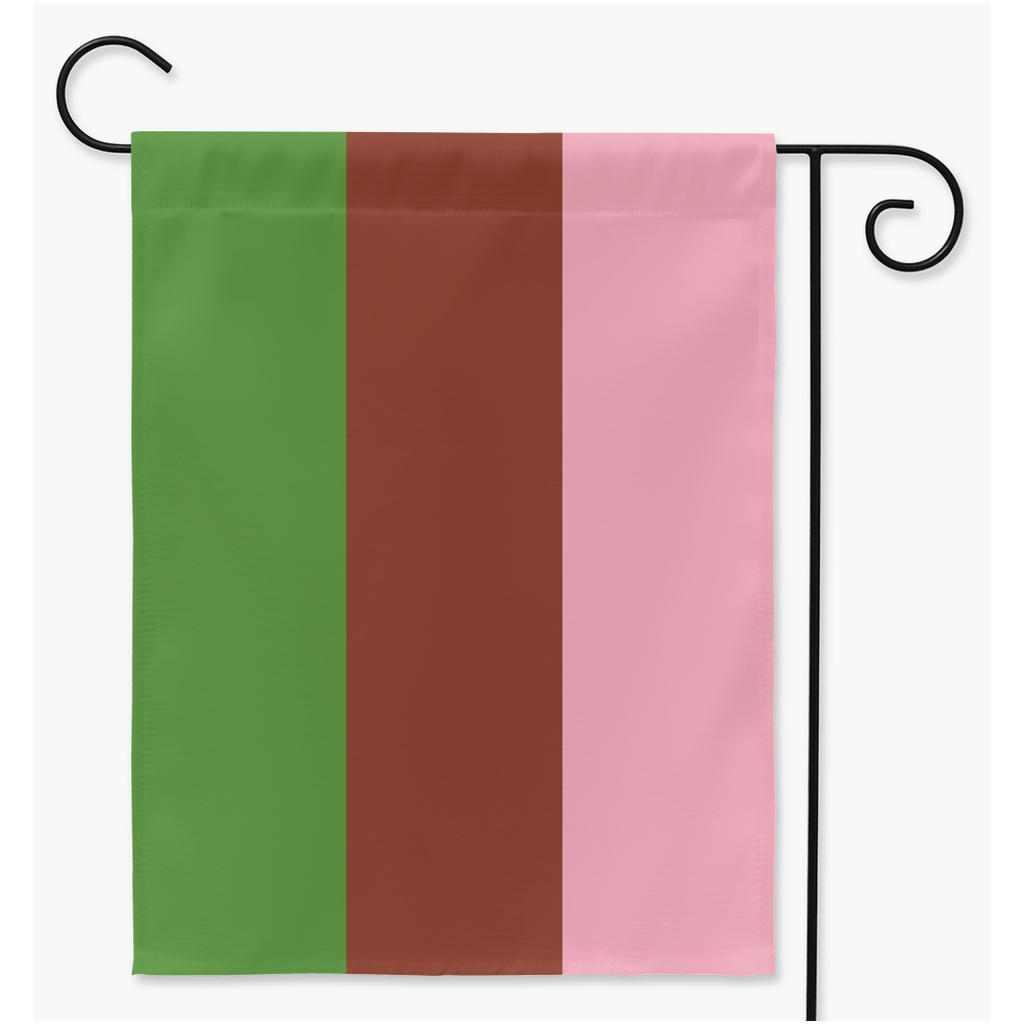 Gynesexuel - V1 Drapeaux de cour et de jardin | Simple ou double face | 2 tailles | Orientations romantiques et sexuelles