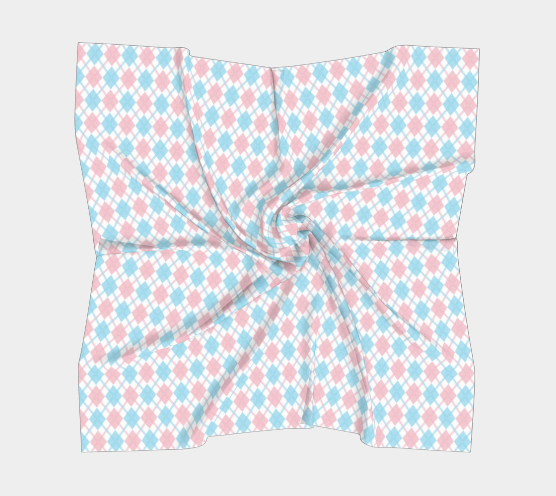 Transgender Argyle  Square Scarf