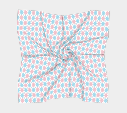 Transgender Argyle  Square Scarf