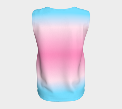 Transfeminine Gradient Loose Tank (Long)