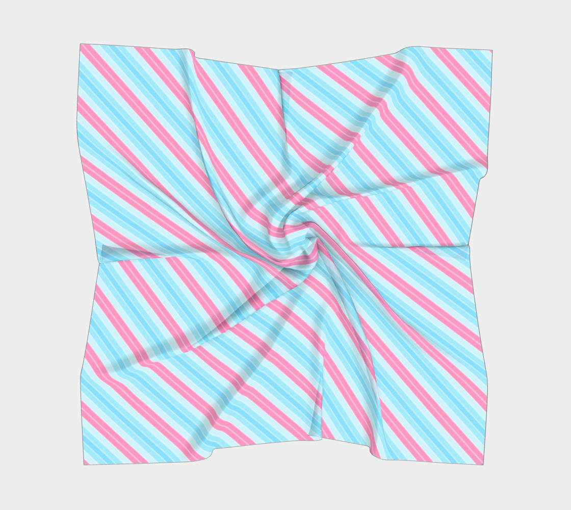 Foulard carré rayé bonbon transmasculin