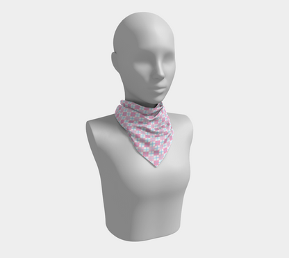 Transfeminine Argyle  Square Scarf