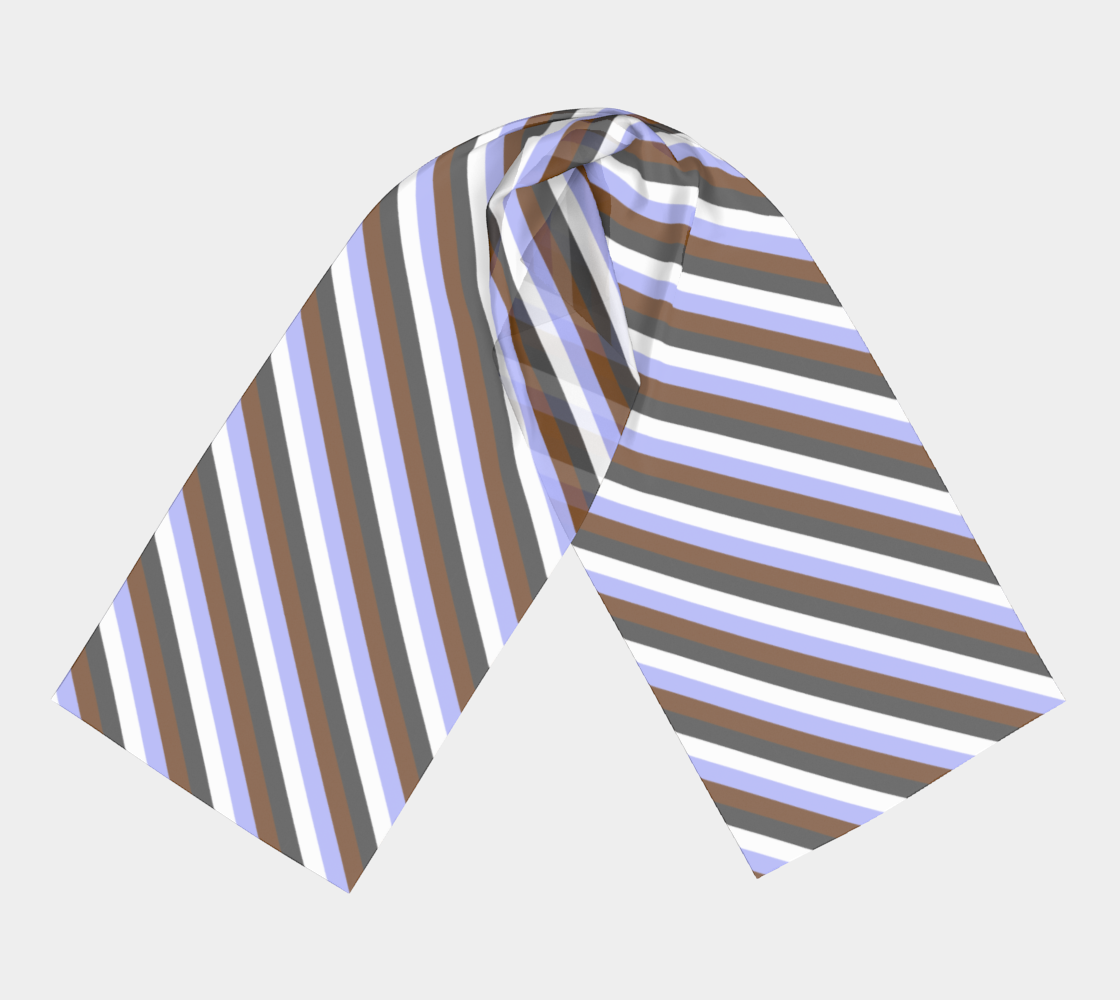 Gender Apathetic Striped Long Scarf