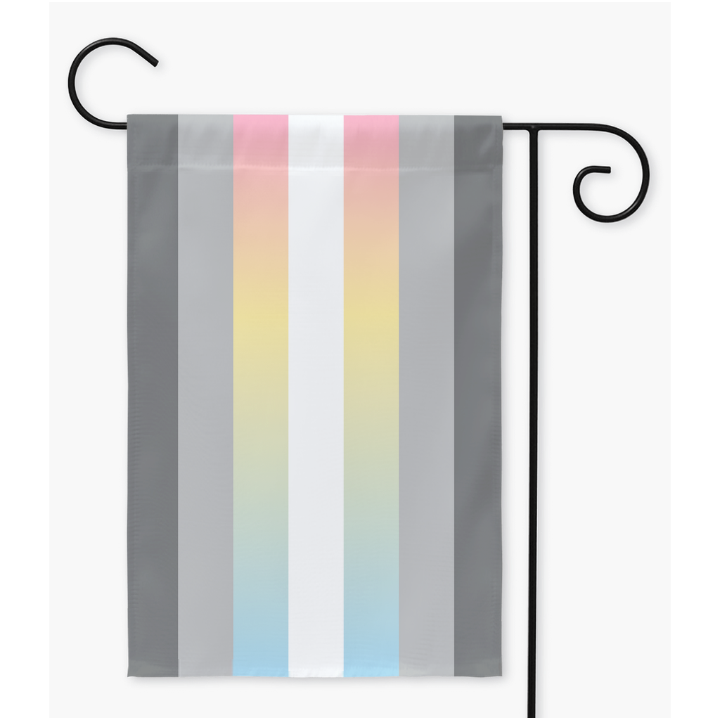 Demifluid Pride Yard and Garden Flags | Single Or Double-Sided | 2 Sizes | Gender Identity and Expression
