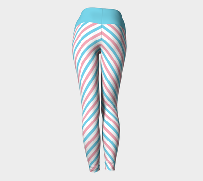 Transgender Striped Yoga Leggings